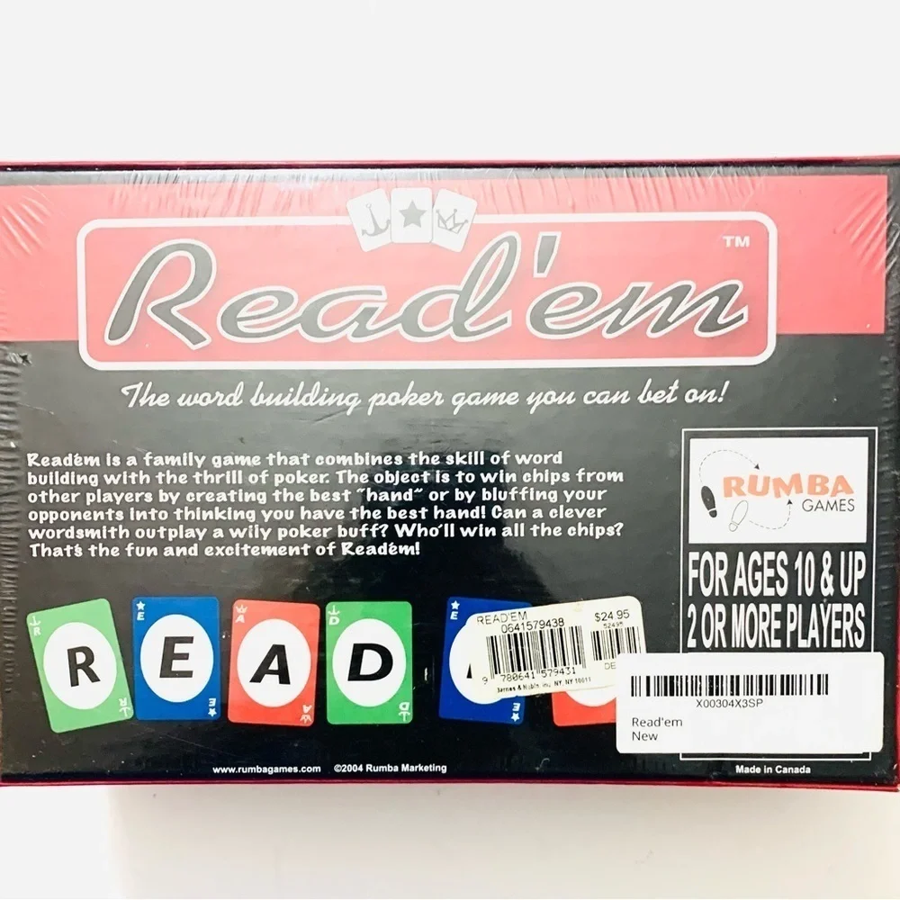 NWT ROMBA Read' Em Board Game